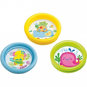 Бассейн надувной круглый с 2 кольцами из серии Мой первый бассейн (Intex, 59409sim)